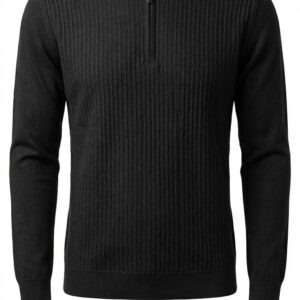 Artollini Black Self Stripe Zip Jersey