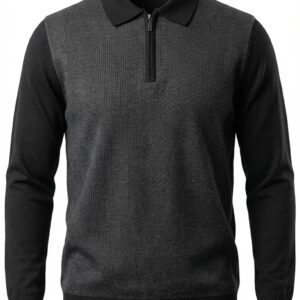 Artollini Black / Grey Contrast Front Zip Jersey