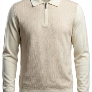 Artollini Fawn / Cream Zip Collar Jersey