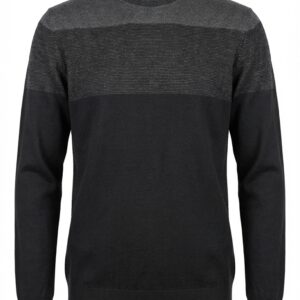 Artollini Grey / Black Two-Tone Round Neck Jersey