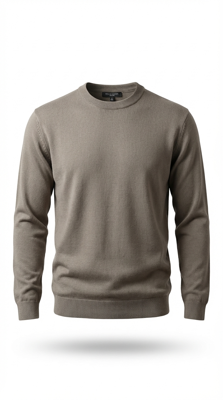 074n0005 Giovane Ricco Brown Wool Cashmere Jersey