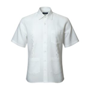 Artollini White Cuban Embroidered Shirt