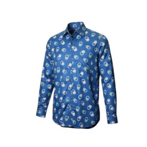 Artollini Blue Multi Colour Circles Shirt