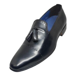 Barker Gemini Black Tassel Loafer