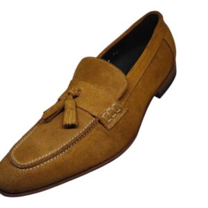 Barker Biscuit Suede Tassel Loafer