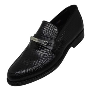 Florsheim Black Lizard Leather Slip-On