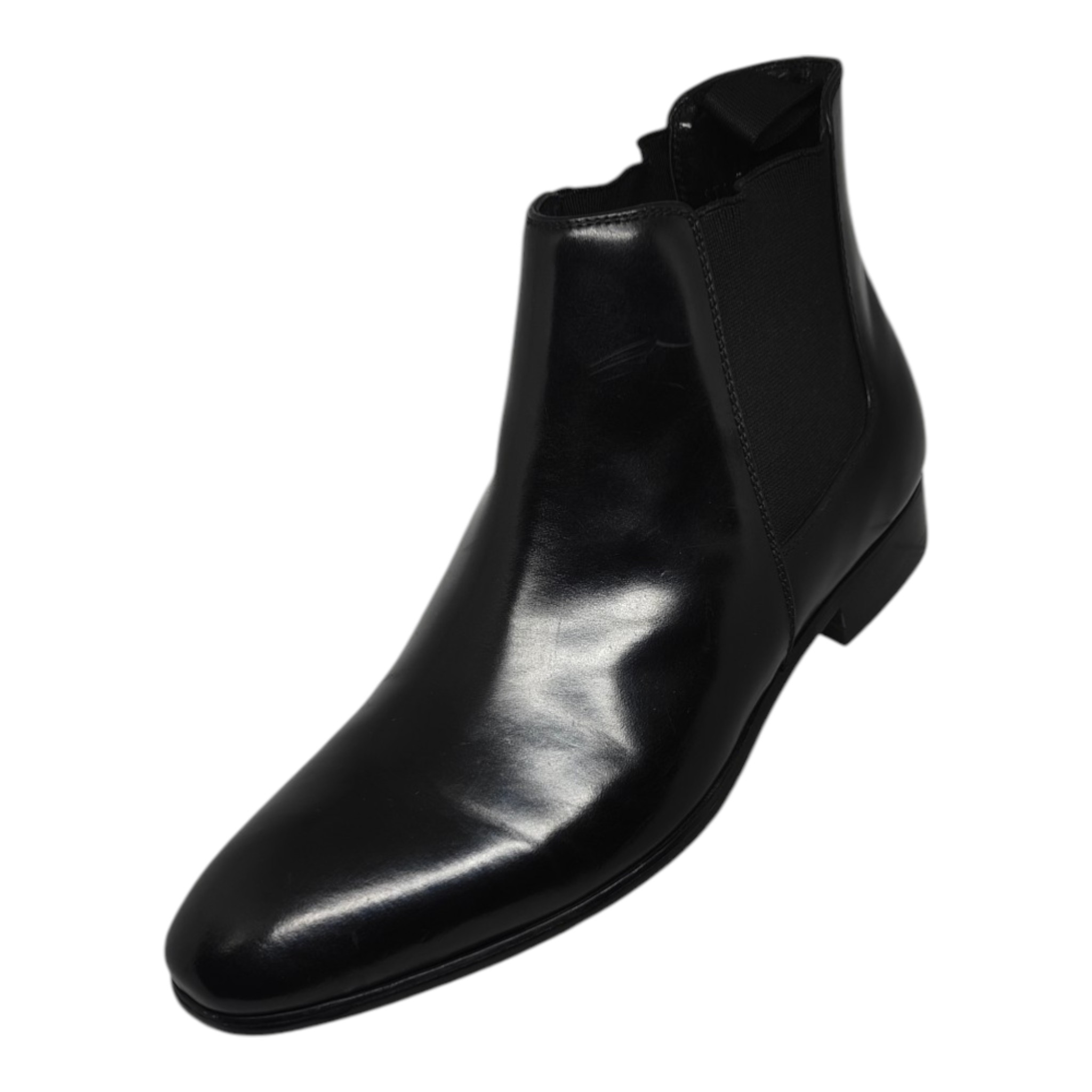 14130016 Florsheim Black Leather Chelsea Boot