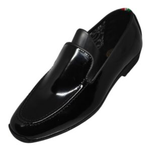Rossimoda Black Patent Leather Slip-On