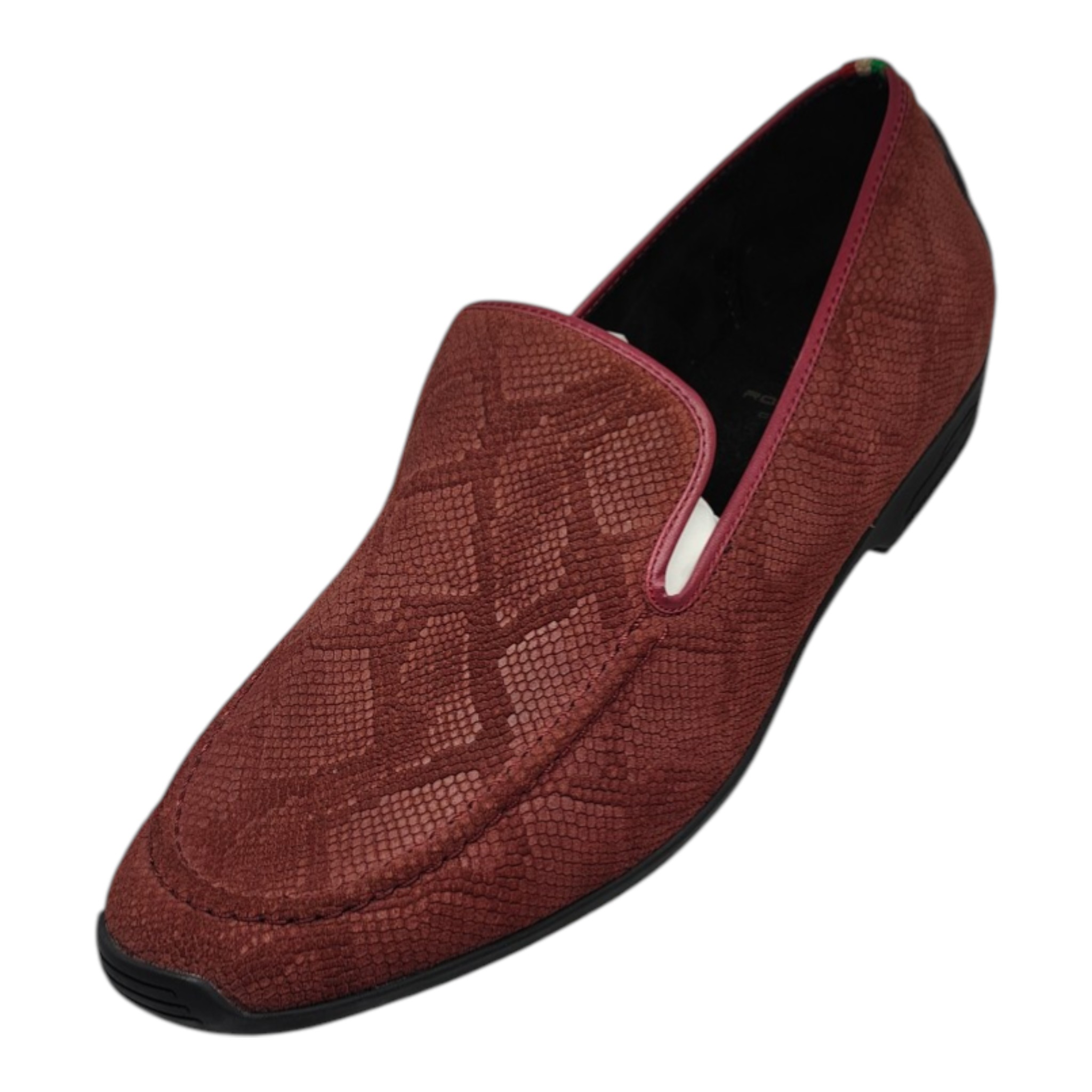 14200019 Rossimoda Red Snake Leather Slip-On
