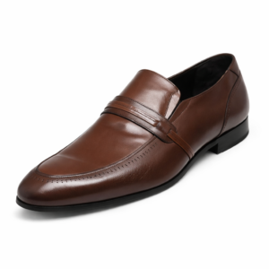 Artollini Brown Leather Slip-On Loafer