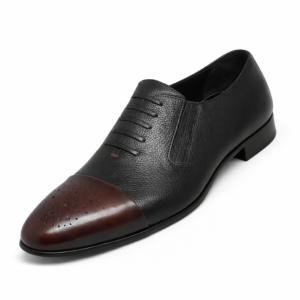 Artollini Brown Burgundy Toe Cap Lace-Up