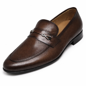 Artollini Brown Mesh Buckle Slip-On