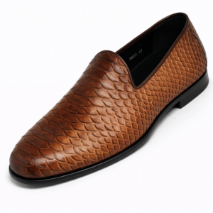 Artollini Tan Fish Moc Slip-On