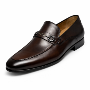 Artollini Brown Moc Stitch Loafer