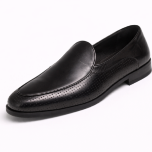 Artollini Black Side Pinhole Slip On