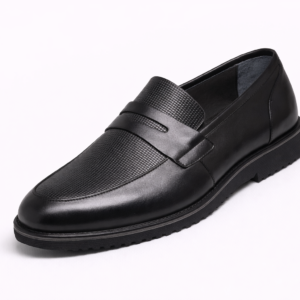 Artollini Black Moc Rubber Sole Loafer