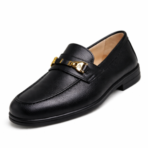 Arbiter Casual Rody Black Lambskin Chain Loafer