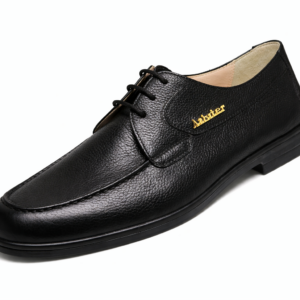 Arbiter Rody Black Leather Lace-Up Shoe