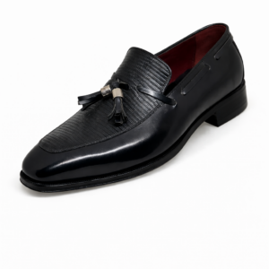 Arbiter Black Spazzolato Tassel Loafer