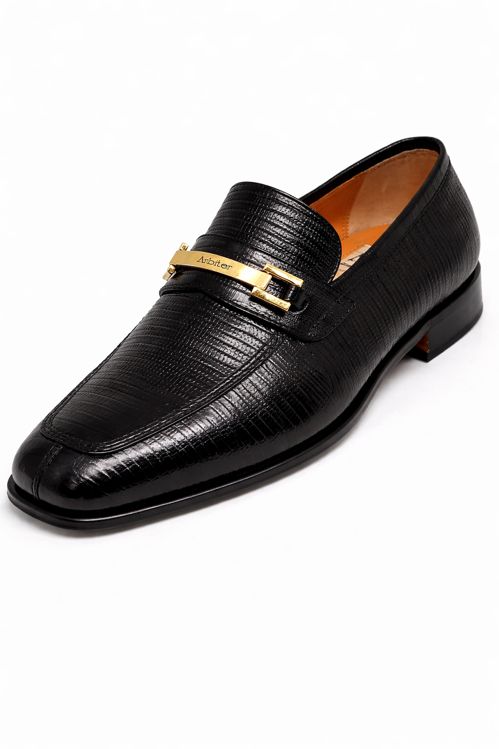 14AF0053 Arbiter Black Teyus Gold Loafer