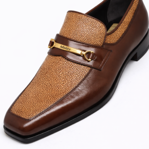 Arbiter Gold Kid Print Razza Loafer